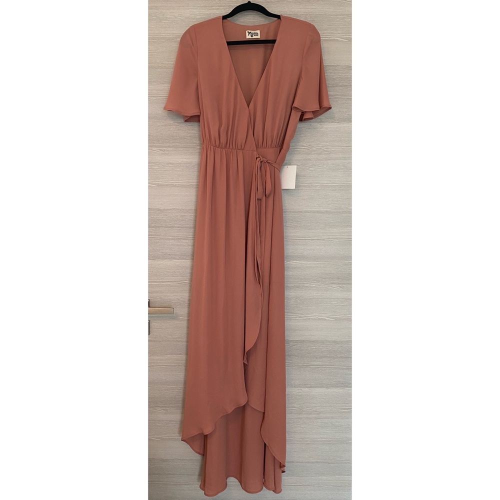 Show Me Your Mumu Dusty Rose Wrap Maxi Dress